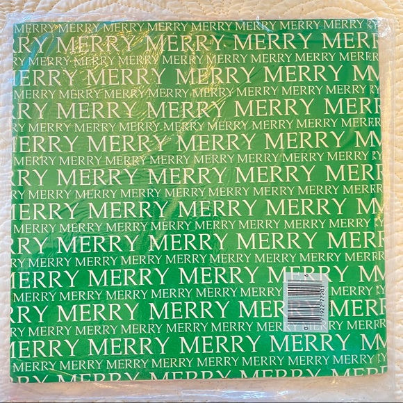 Vintage Christmas wrapping paper polka dot green - Picture 5 of 6